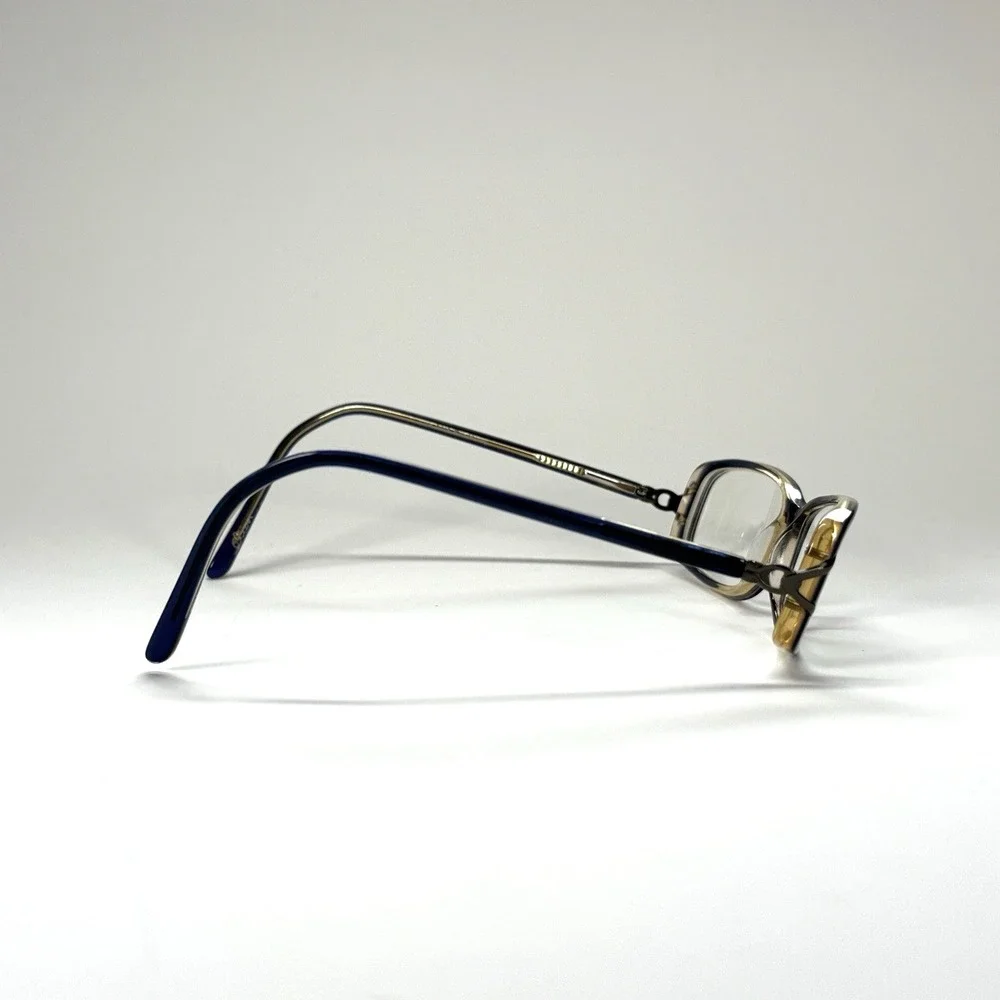 ELAN 9416 Eyeglasses Frame Only 52-16-135 Blue Honey Womens Rectangle Full Rim